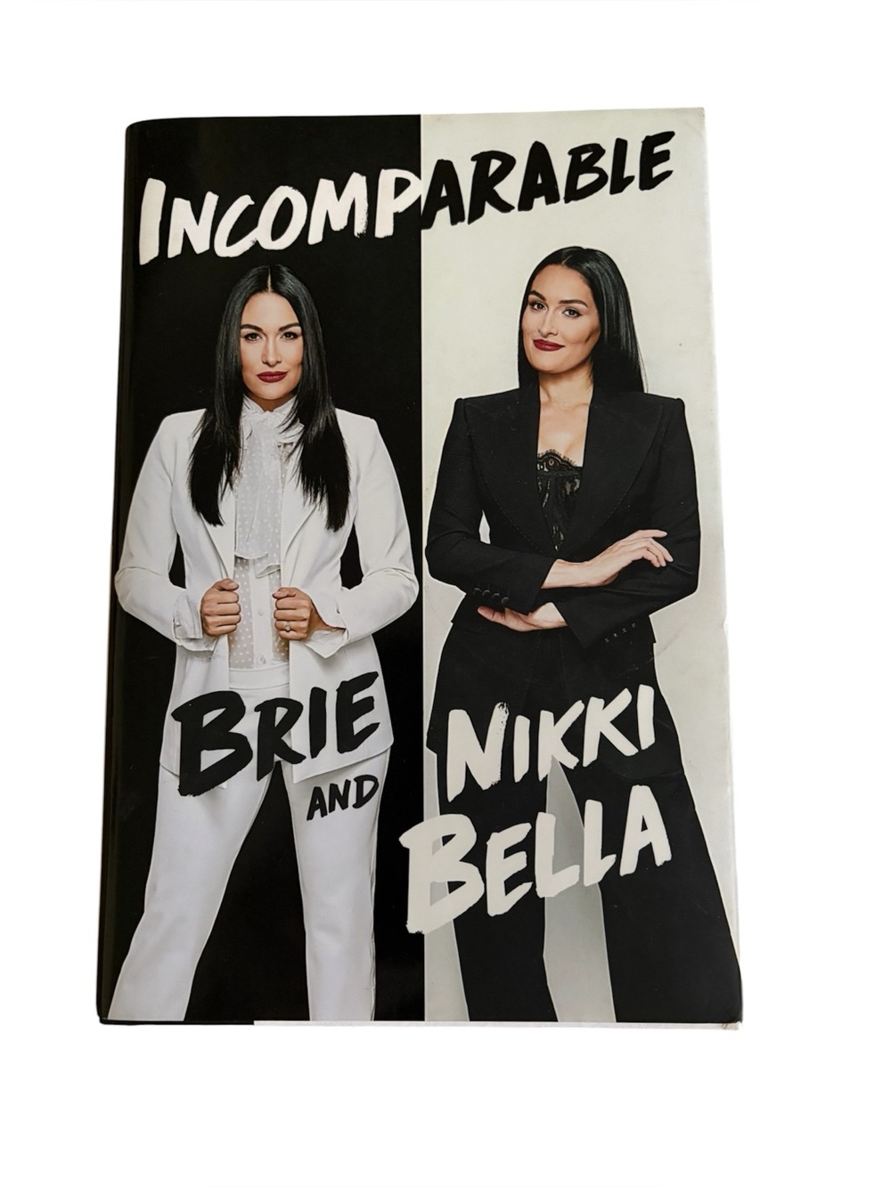 5for20 Brie and Nikki Bella Incomparable Memoir Hardcover Book - White and Black